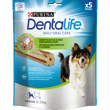 DENTALIFE MEDIUM pentru caini de Talie Medie, recompense pentru caini, 115 g