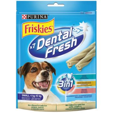 FRISKIES Dental Fresh pentru caini de talie mica, recompense pentru caini, 110 g ieftina
