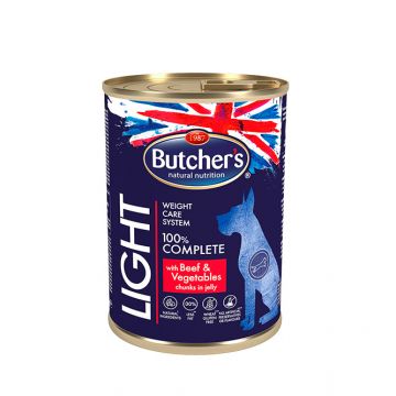 Hrana umeda pentru caini, Butcher s, Light, vita si legume, 400 g, cod 1167 ieftina