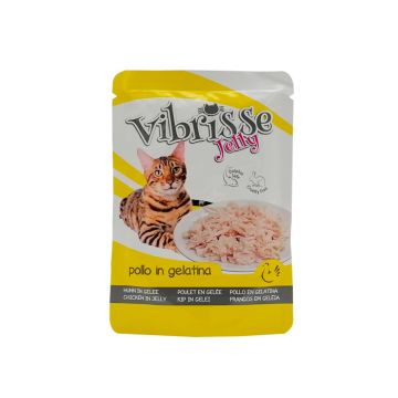 Hrana umeda pentru pisici Vibrisse, Pui in Aspic la reducere