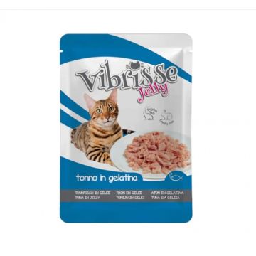 Hrana umeda pentru pisici Vibrisse, Ton in Aspic ieftina