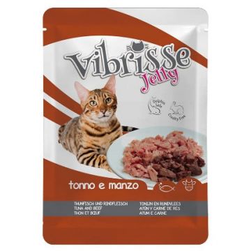 Hrana umeda pentru pisici Vibrisse, Ton si Vita in Aspic de firma originala