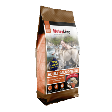 Hrana uscata caini, Nutraline Adult Somon & Orez, 3 kg