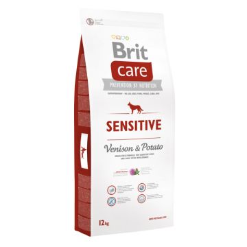 Hrana uscata pentru caini Brit Care, Sensitive, Vanat Cartof, 12Kg