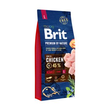 Hrana uscata pentru caini, Brit Premium, Adult talie mare, 15 Kg