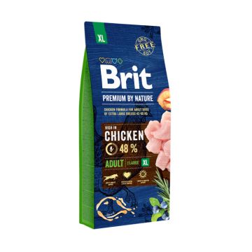 Hrana uscata pentru caini Brit Premium, Adult XL, 15 Kg de firma originala