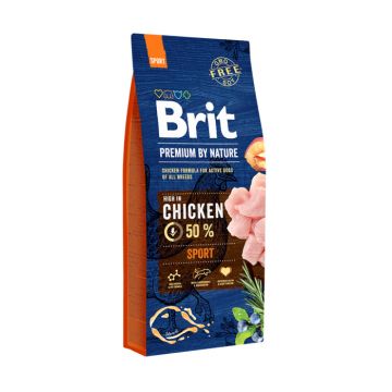 Hrana uscata pentru caini, Brit Premium, Sport, 15 Kg