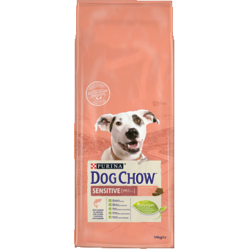 Hrana uscata pentru caini Purina Dog Chow Sensitive, Adult, Somon, 2.5kg