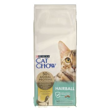 Hrana uscata pentru pisici Purina Cat Chow Hairball, Pui, 1.5kg ieftina
