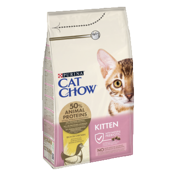 Hrana uscata pentru pisici Purina Cat Chow Kitten, Junior, Pui, 1.5kg ieftina