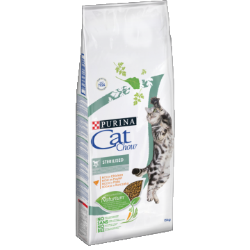 Hrana uscata pentru pisici Purina Cat Chow Sterilised, Pui, 15kg ieftina