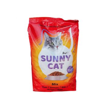 Hrana uscata pentru pisici, Sunny Cat, amestec, 2 kg