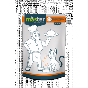 Master Hrana umeda pisici - cu pasare in jeleu, 24x80g de firma originala