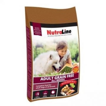 Nutraline Caine Adult Grain Free, 12.5 kg ieftina