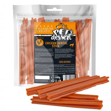 Pet s Desert Recompense Dog Chicken Dental Stick LSDC-36, 500 g de firma originala