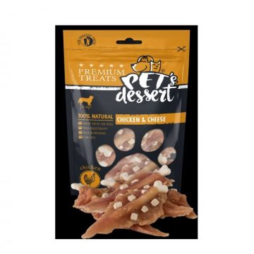 Pet s Desert, Recompense pentru caini, Dog Chicken Cheese LSC-19, 80g ieftina