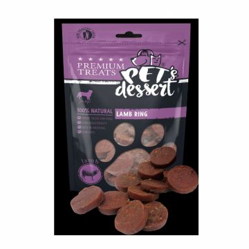 Pet s Desert, Recompense pentru caini, Dog Lamb Ring LSL-05, 80 g de firma originala