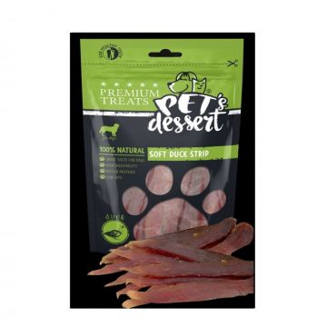 Pet s Desert, Recompense pentru caini, Dog Soft Duck Strip LSD-02, 80g ieftina