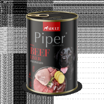 Piper Adult, Hrana Umeda, Ficat de Vita si Cartofi, 400 g