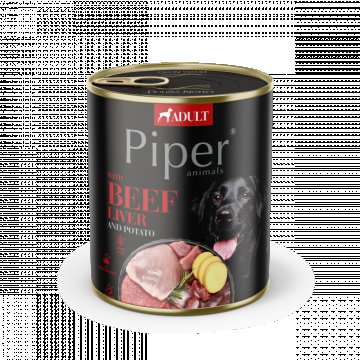 Piper Adult, Hrana Umeda, Ficat de Vita si Cartofi, 800 g la reducere