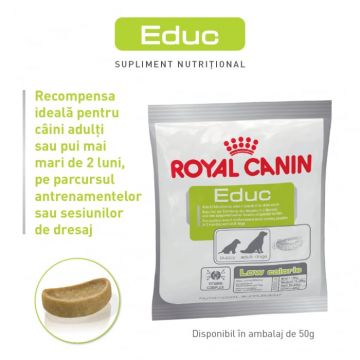 Royal Canin Educ recompensa hipocalorica pentru caine, 50 g