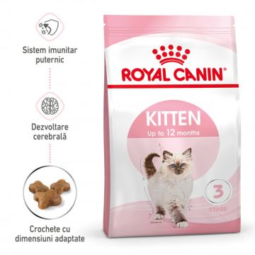 Royal Canin Kitten hrana uscata pisica junior, 2 kg ieftina