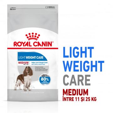 Royal Canin Medium Light Weight Care Adult hrana uscata caine, limitarea cresterii in greutate, 12 kg