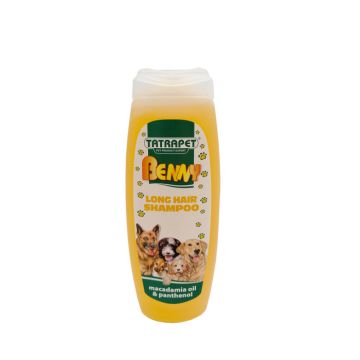 Sampon pentru caini Benny, pentru par lung, Ulei de Macadamia, 200 ml