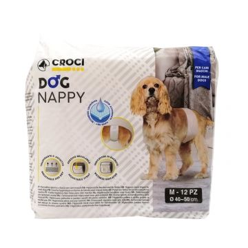 Scutece pentru caini, Dog Nappy, pentru masculi, M, 40-50 cm, c6028878 de firma original