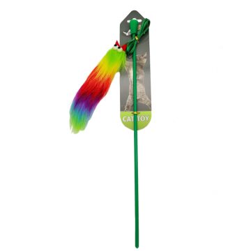 Undita cu jucarie pentru pisici, Papillon, 84 cm, 240074, verde