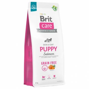 Brit care dog grain free puppy, somon si cartof, 12 kg