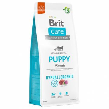 Brit Care Dog Hypoallergenic Puppy, miel si orez, 12 kg