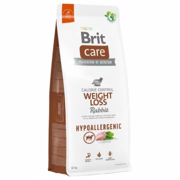 Brit Care Dog Hypoallergenic, Weight Loss, cu Iepure si orez, 12 kg