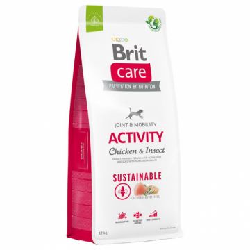 Brit Care Dog Sustainable Activity, cu Pui si insecte, 12 kg