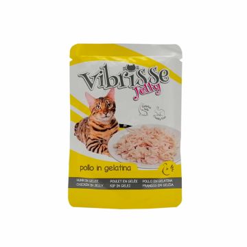 Hrana umeda pentru pisici Croci Vibrisse, Pui in aspic, 18 x 70g
