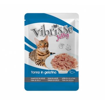 Hrana umeda pentru pisici Croci Vibrisse, Ton in aspic, 18 x 70g