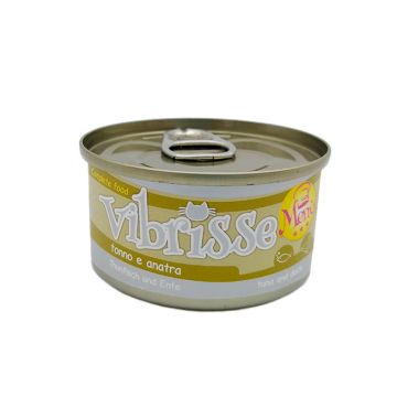 Hrana umeda pentru pisici Croci Vibrisse, Ton si rata, 70g