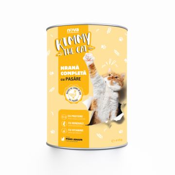 Hrana umeda pentru pisici, Kimmy, cu pasare, 415 g ieftina