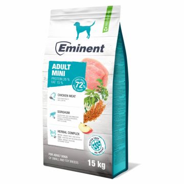 Hrana uscata pentru caini Eminent, Mini, Adult, 15kg