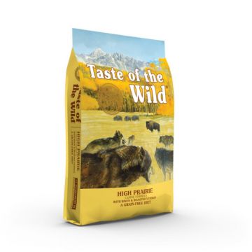 Hrana uscata pentru caini Taste Of The Wild High Prairie, Adult, Bizon, 2kg