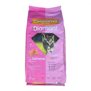 Hrana uscata pentru pisici Cennamo Diamant, Somon, 15kg
