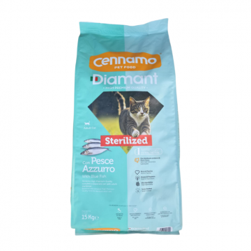 Hrana uscata pentru pisici Cennamo Diamant Steril, Peste, 15kg Hrana uscata pentru pisici Cennamo Diamant Steril, Peste, 15kg
