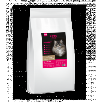 Hrana uscata pentru pisici Kimmy Delight, Pasare, legume, pernute cu lapte, 14kg