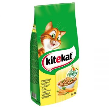 Hrana uscata pentru pisici KiteKat Adult, Pui, 12kg