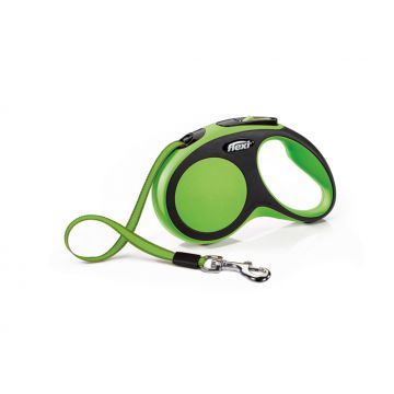 Lesa retractabila Flexi, New Comfort, XS, 3m, Verde 21334