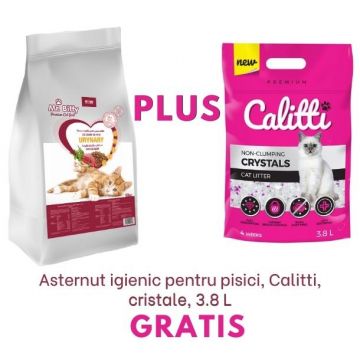 PACHET PROMO Hrana uscata pentru pisici, Mr. Biffy, premium, Urinary, 10 kg + Asternut igienic pentru pisici, Calitti