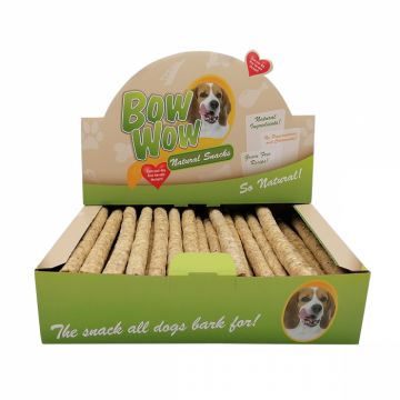 Recompense pentru caini, Bow Wow, sticks cu burta de vita, 50 buc, BW309