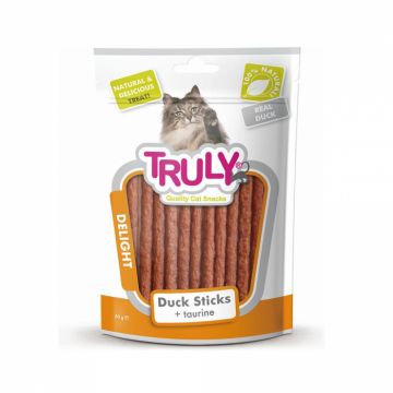 Recompense pentru pisici, Truly, sticksuri cu rata, 50 g