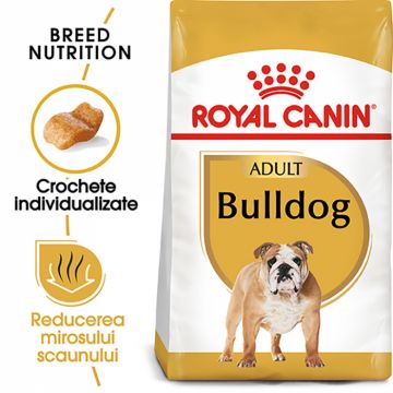 Royal Canin Bulldog Adult hrana uscata caine, 12 kg de firma originala