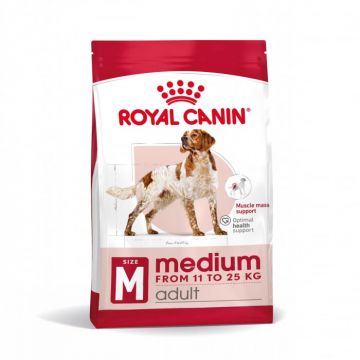 Royal Canin Medium Adult hrana uscata caine, 10 kg de firma originala